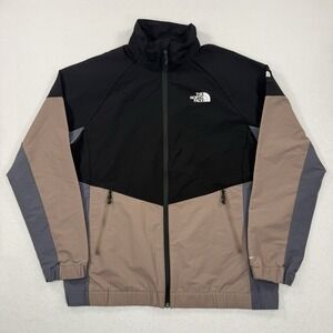 The North Face Phlego Jacket Mens M Black Beige Colorblock Tech Jacket Gorpcore